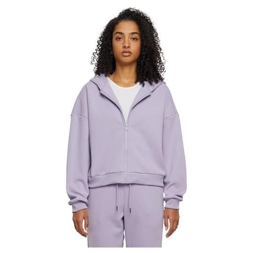 Urban Classics ladies cozy short zip hoody, felpa con cappuccio, 