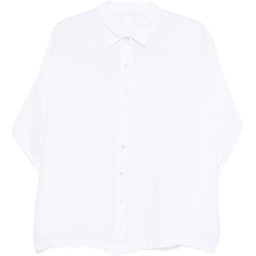 120% Lino buttoned shirt - bianco