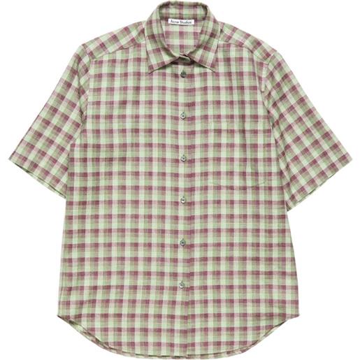 Acne Studios camicia a quadri - verde