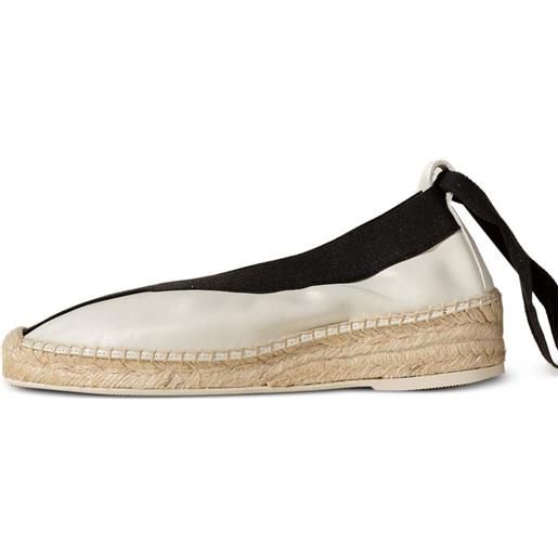 Hereu espadrilles horta con punta tonda - bianco