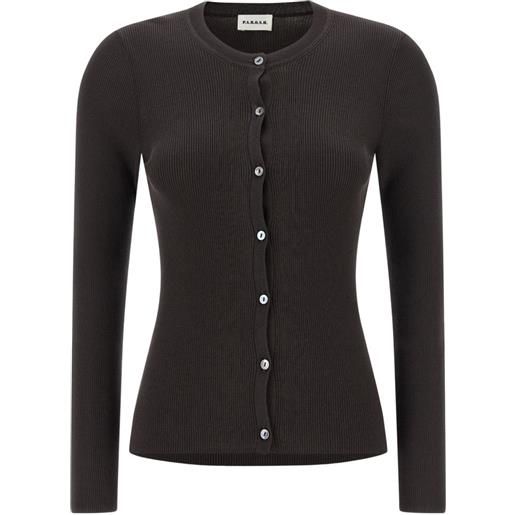 P.A.R.O.S.H. cardigan cipria26 - marrone
