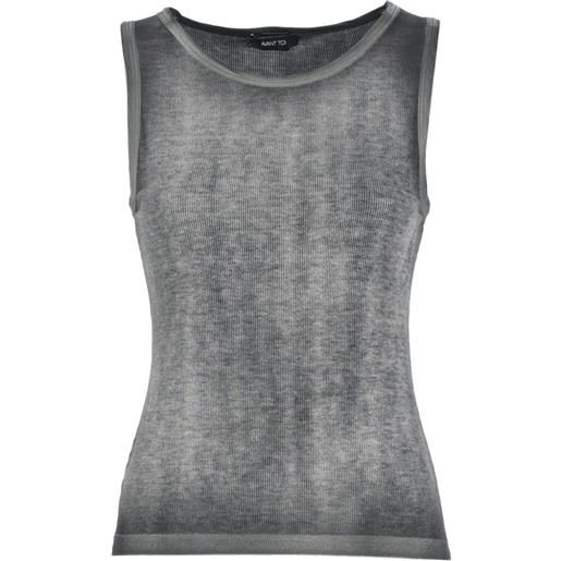 Avant Toi ribbed knit tank top - grigio