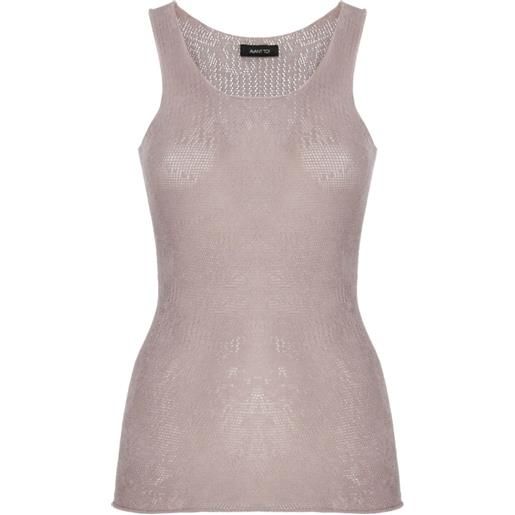 Avant Toi scoop-neck tank top - rosa