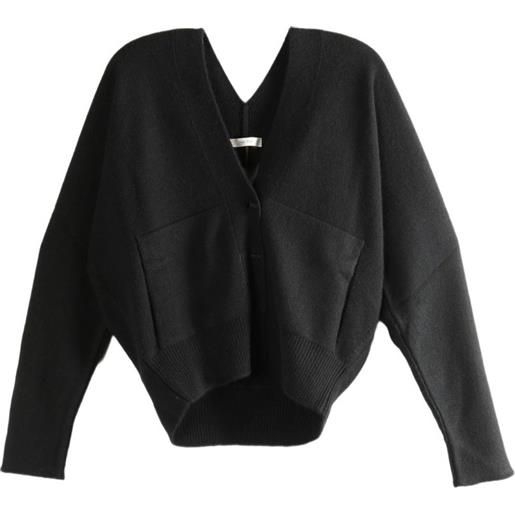 The Row pocket v-neck cardigan - nero
