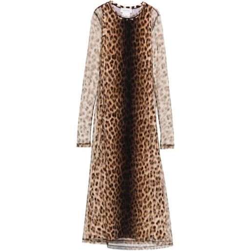 Sportmax abito con stampa animalier - toni neutri