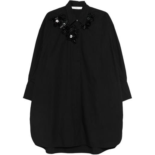 Tela abito pacha con decorazione - nero