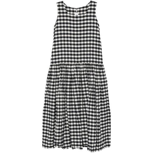 Ricorrrobe abito a quadretti - nero