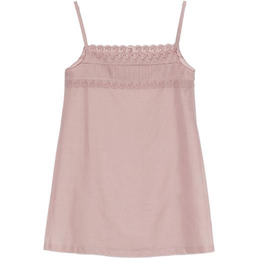 Low Classic scalloped lace mini dress - rosa