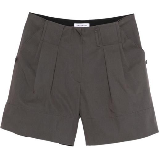 Low Classic pleated shorts - grigio
