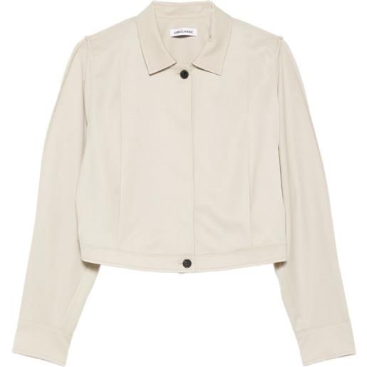 Low Classic buttoned jacket - toni neutri