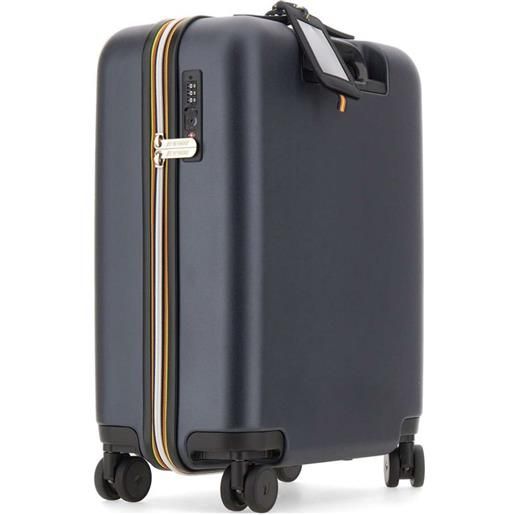 K-Way valigia con logo - blu
