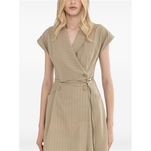 NISSA striped midi dress - toni neutri