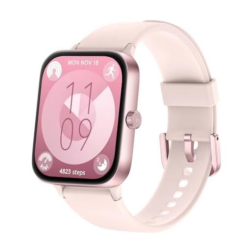 AIEK Smartwatch con GPS integrato uomo e donne, 50M impermeabile Rispondere/fare una chiamata, 170 modalità di Allenamento, 1,32 AMOLED, Frequenza Cardiaca, Sonno, SpO2, Fitness Tracker (Nero