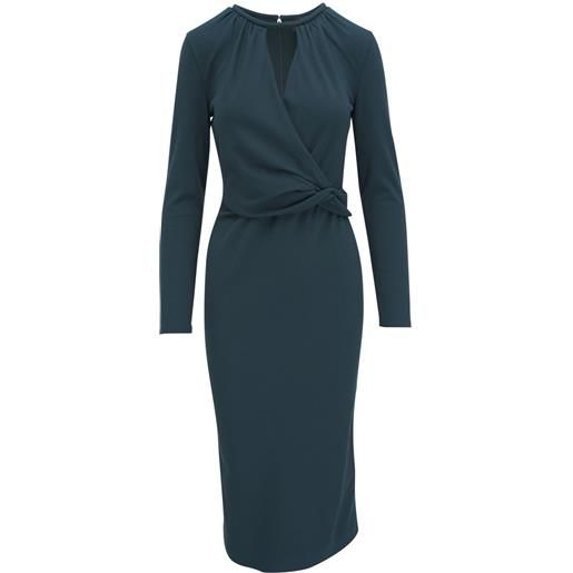 Giorgio Armani abito con drappeggio - verde