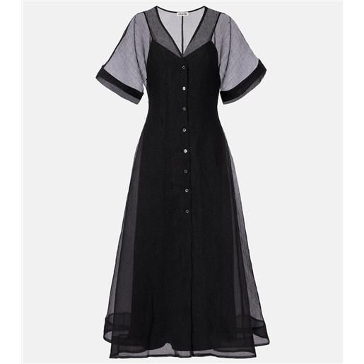 Staud abito midi elle in organza