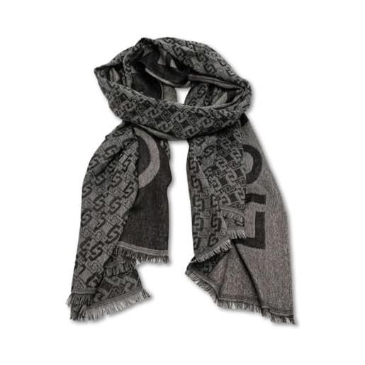 Liu Jo sciarpa Liu Jo donna stola jacquard logo nero cs25lj08 2a5004 t0300 nero