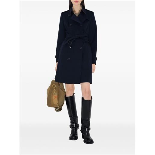 Burberry trench chelsea heritage midi - blu
