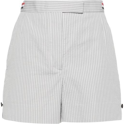 Thom Browne shorts a righe - grigio