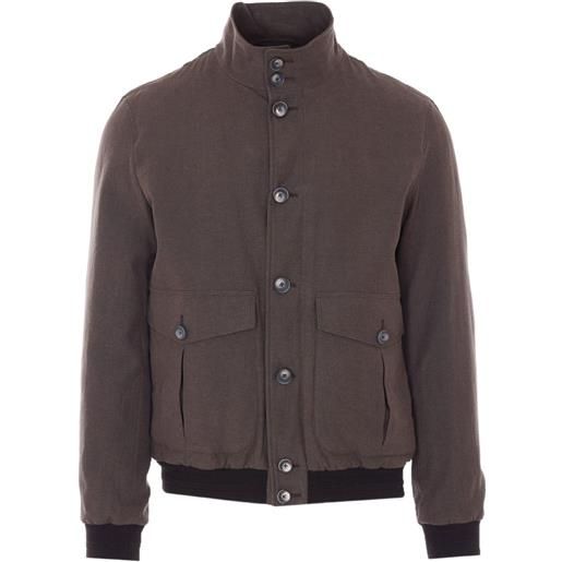 Herno bomber a collo alto - marrone