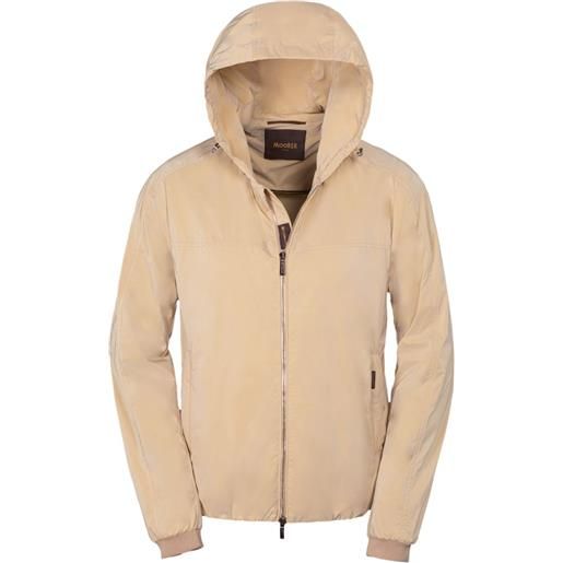 Moorer giacca con zip albori - toni neutri
