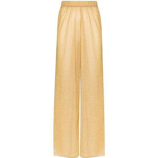 Oséree pantaloni a gamba ampia lumière - oro