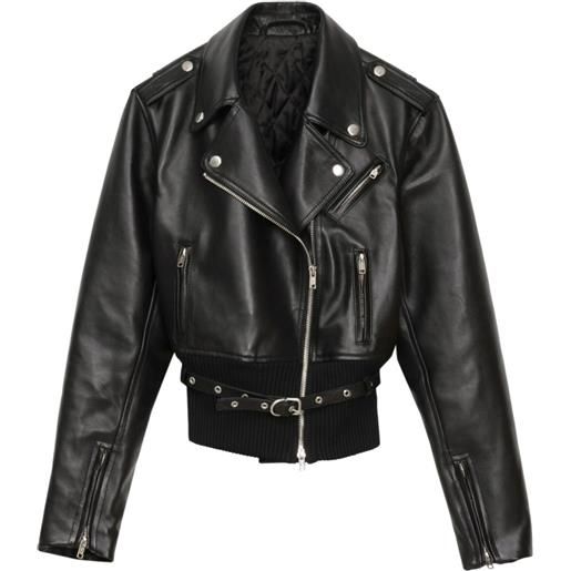 3.1 Phillip Lim giacca biker con cintura - nero