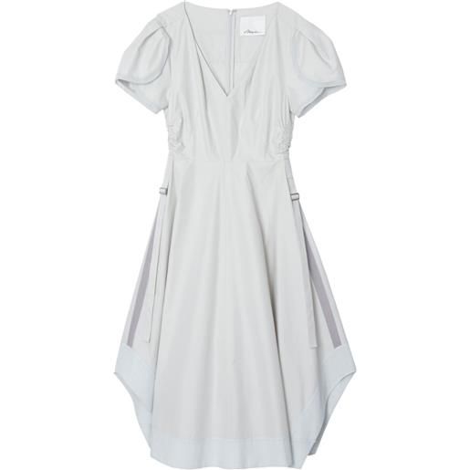3.1 Phillip Lim abito asimmetrico con maniche a palloncino - toni neutri