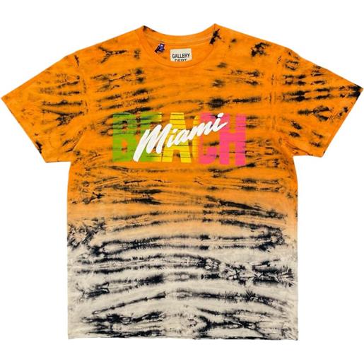 GALLERY DEPT. t-shirt con fantasia tie dye - arancione