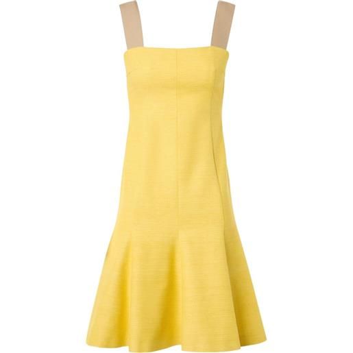 Akris Punto abito corto smanicato - giallo