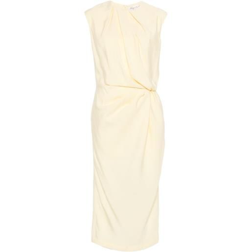 Phisique Du Role abito midi drappeggiato - giallo