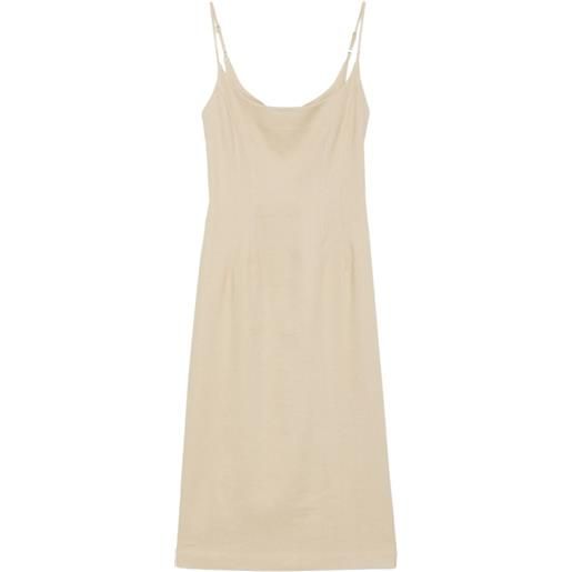 Alysi abito midi con spalline sottili - toni neutri