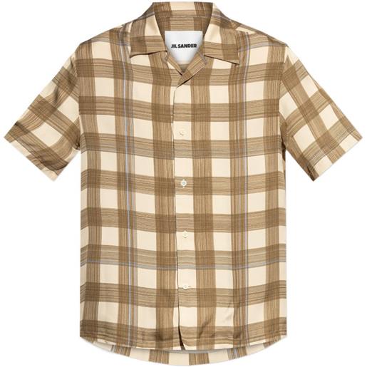 Jil Sander camicia a quadri - toni neutri