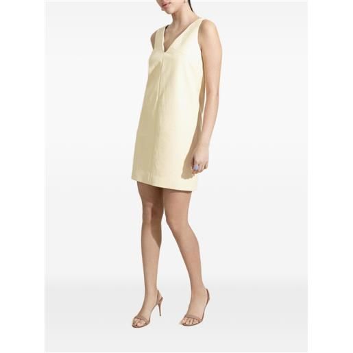 Susan Bender v-neck mini dress - giallo