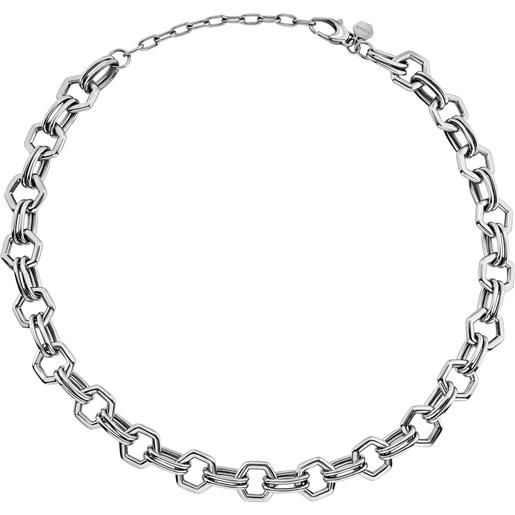 Collana Lunga Geometrica In Legno Giallo Antico - Avalaya, 90 Cm - 5