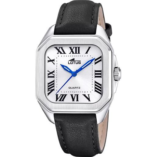Orologio Da Polso Quadrato In Pelle Nera Per Fan Rock And Roll - Modello E3, Movimento Al Quarzo, Regalo Con Sacchetto Incluso