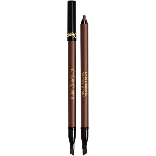 Yves Saint Laurent lines liberated 02 deconstructed brown - matita occhi