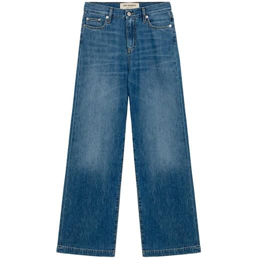 ROY ROGERS pantalone high waist palazzo marta kir royal donna