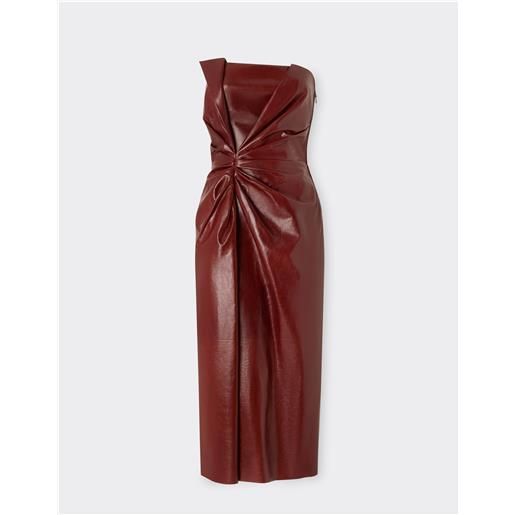 Ferrari abito in pelle cerata - female abiti fired brick