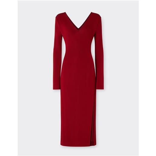 Ferrari abito midi in jersey stretch - female abiti maison red l