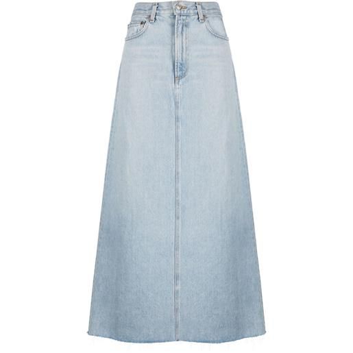 AGOLDE gonna lunga denim - blu