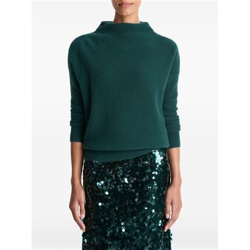 Vince maglione con scollo a imbuto - verde