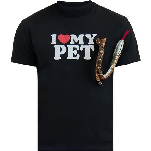 Doublet t-shirt i love my pet - nero