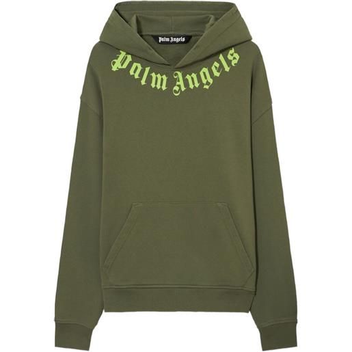 Palm Angels felpa con cappuccio - verde