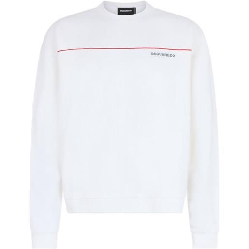 DSQUARED2 felpa con righe - bianco