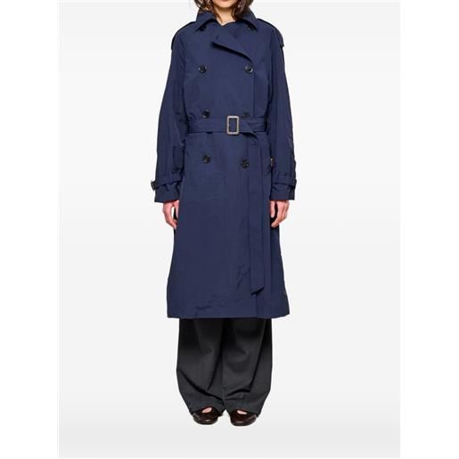 OOF WEAR trench con cintura - blu