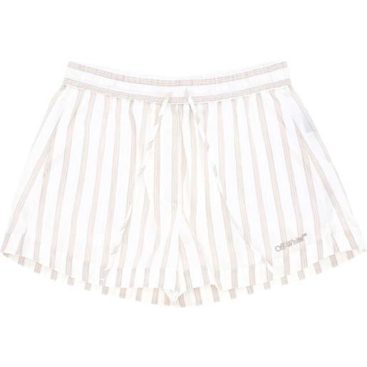 Off-White shorts con logo - bianco
