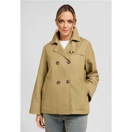 Luisa viola trench corto donna doppiopetto curvy art. F768f0-0136