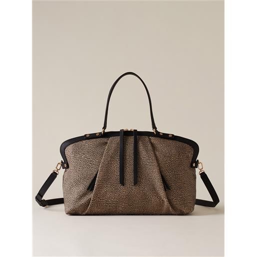 Borbonese frame borsa bauletto medium