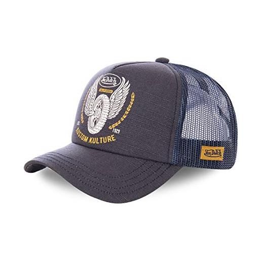 Von Dutch Cappellino Baseball 100% Cotone – Berretto Regolabile Uomo E Donna Con Scritta Ricamata (Off White, Taglia Unica 55-60cm) - 3