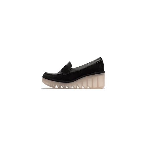 Fly London bilz609fly, moccasin donna, black, 41 eu